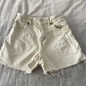 Zara Girl Ivory Denim Shorts sz 11-12